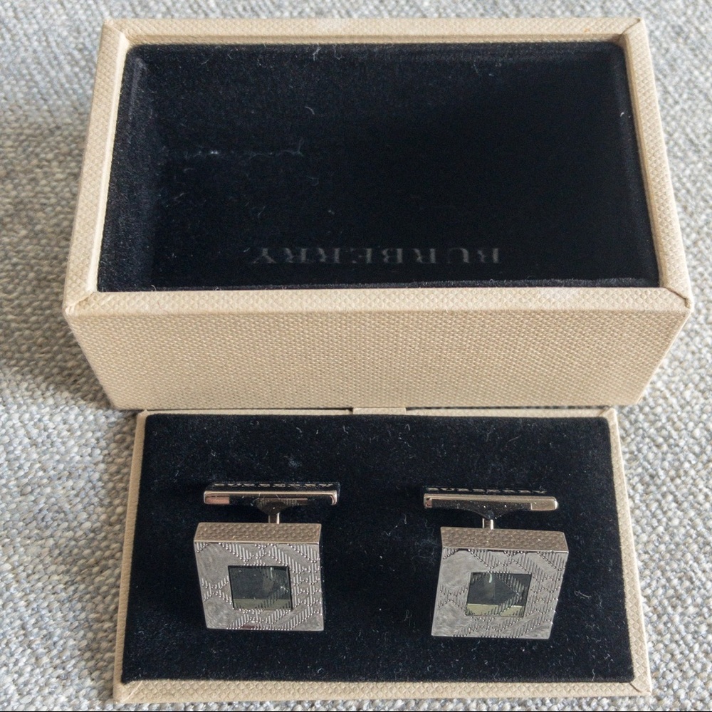 Burberry Check cufflinks